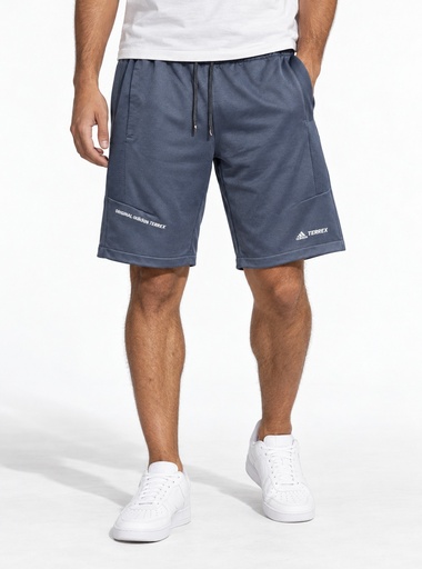 [EE1056] Adidas Terrex Mesh Panel Shorts Men (XL, Blue Grey)