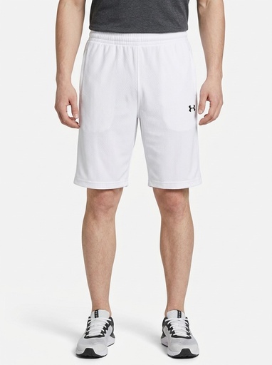 [EE0963] Under Armour Textured Mesh Shorts Men (XL, White)