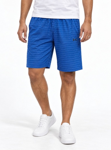 [EE0785] Under Armour Mesh Logo Shorts Men (L, Royal Blue)