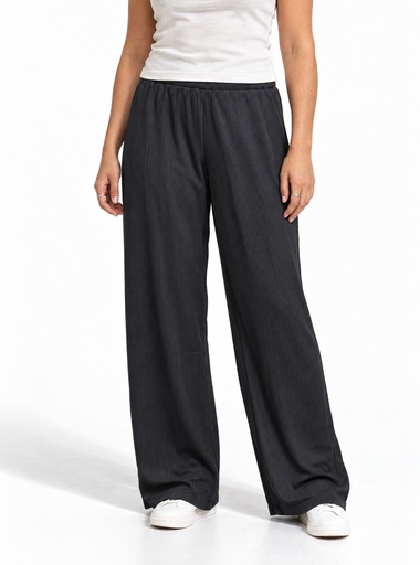[BD1590] ALO Ribbed Knit Wide-Leg Pants Women (S)