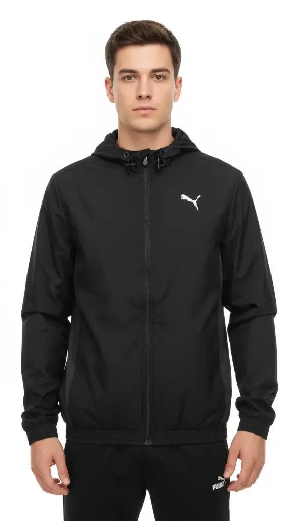 PUMA RAINCOAT EC3903 (S, اسود)