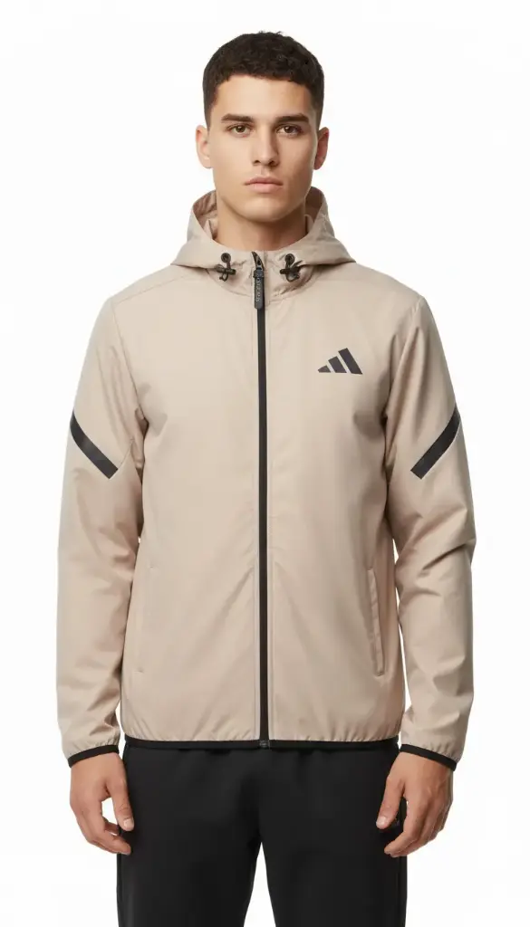 ADIDAS RAINCOAT EC3907 (S, بيج)