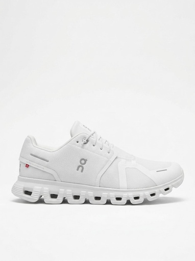 On Cloud 6 Mesh Sneakers Men (40, White/White)