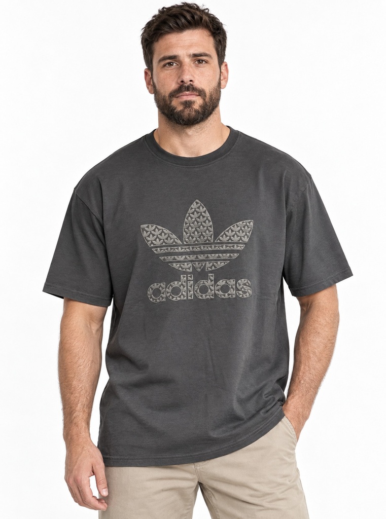 Adidas Patterned Logo Jersey T-Shirt Men