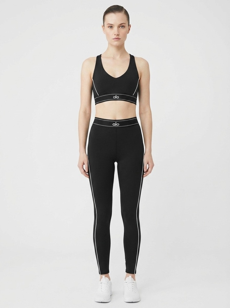 Alo Logo Band Sports Bra Women
