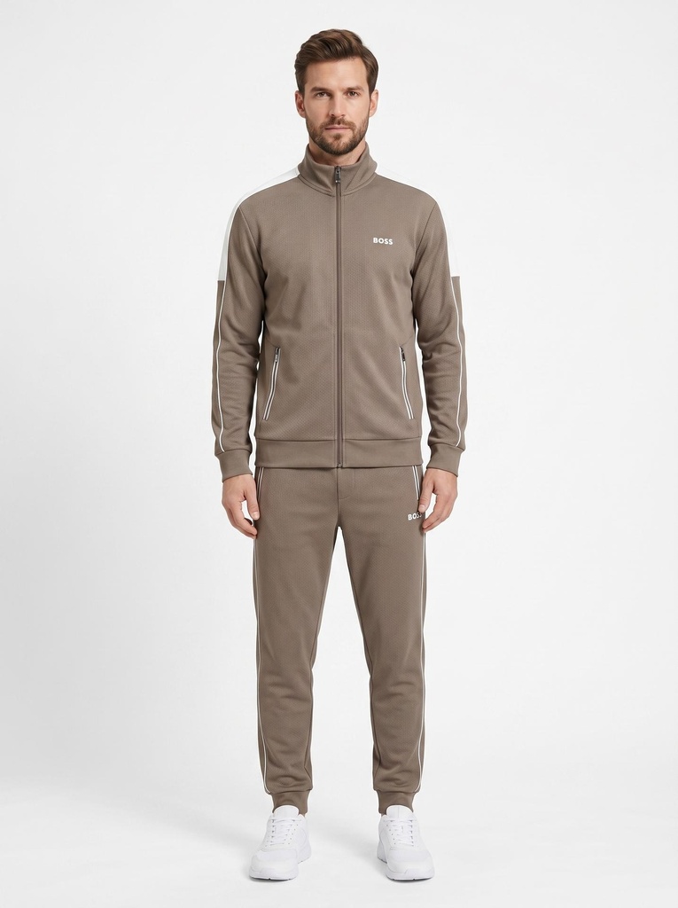 BOSS Full-Zip Piqué Tracksuit Men