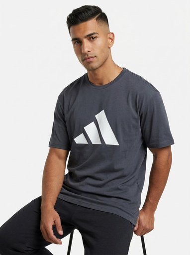 [EF4670] Adidas Big Logo Crew Tee Men (S, D-Blue)