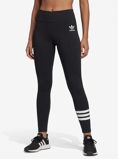 [BD1146] Adidas Solid Trefoil Tights Women (S, D-Blue)
