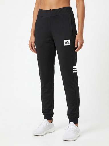 [BD1307] Adidas Logo Patch Track Pants Women (S, Black)