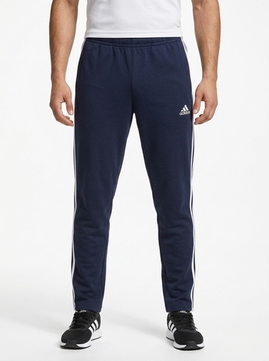 [ED1706] Adidas 3-Stripe Jersey Sweatpants Men (S, D-Blue)