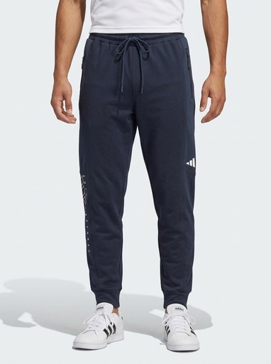 [EDS0006] Adidas Mesh Panel Zip Track Pants Men (S, D-Blue)