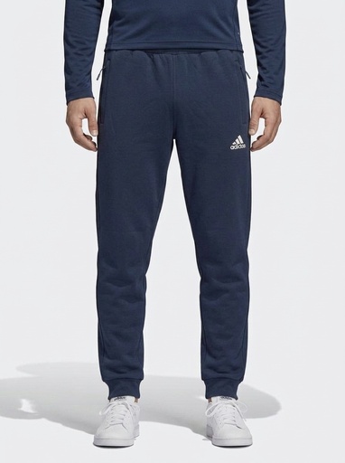 [EDS0011] Adidas Zip-Pocket Fleece Joggers Men (S, Navy/White)