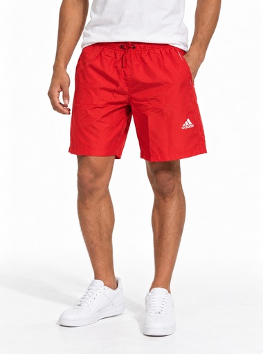 [EE0941] Adidas Woven Logo Pocket Shorts Men (M, Red)