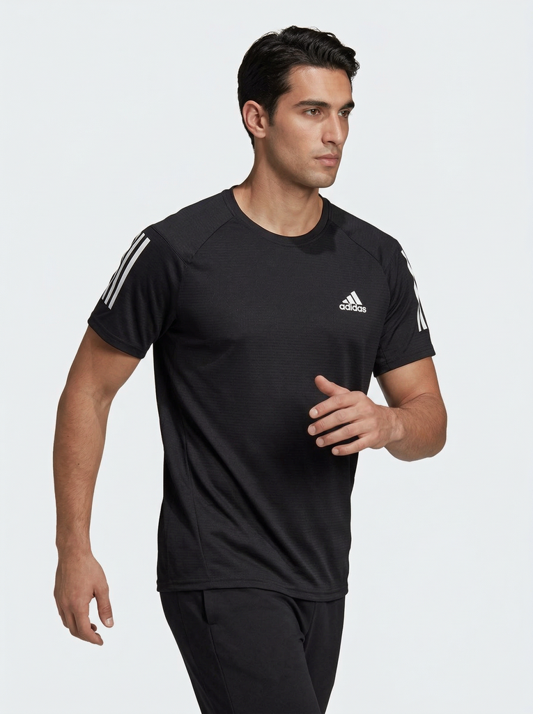 Adidas 3-Stripe Mesh Training T-Shirt