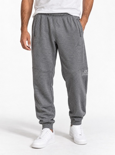 [ED2142] Nike Fleece Paneled Joggers Men (S, Grey)
