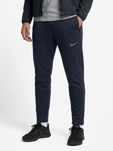 [EDS0025] Nike Zip Pocket Fleece Sweatpants Men (S, Navy)