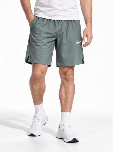 [EE1414] Nike Textured Mesh Split-Hem Shorts Men (S, Pale-Aqua)