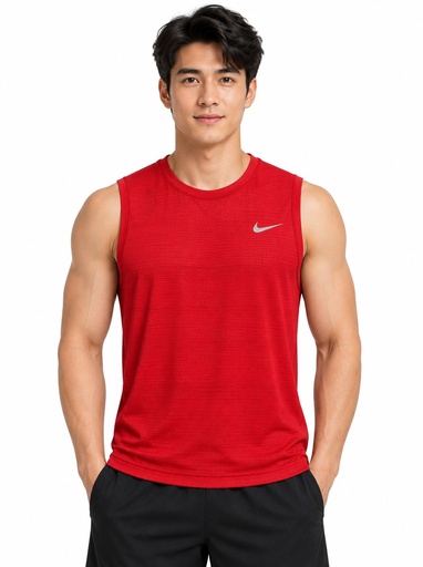 [EF3187] Nike Mesh Sleeveless Training Top Men (S, Red)