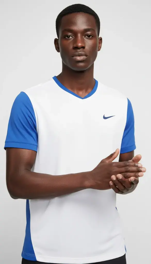 Nike Center Swoosh Contrast Trim Tee