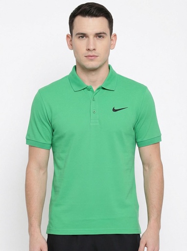 [EF4513] Nike Solid Piqué Polo Tee (S, Green)