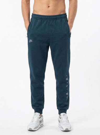 [ED1445] Nike Fleece Graphic Joggers Men (D-Blue, L)