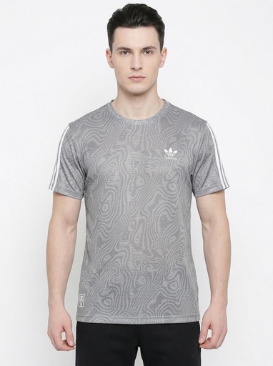 Adidas 3-Stripes Printed Mesh T-Shirt Men