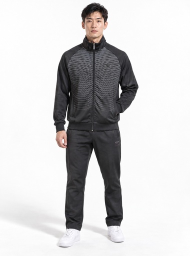 Adidas Patterned Full-Zip Tracksuit Men