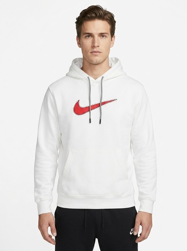 Nike Stitched Swoosh Pullover Hoodie Men